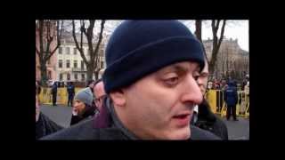 EJPs Joel Rubinfeld protests the Waffen SS celeberation in Riga on 16 March 2012wmv [upl. by Talyah]