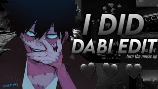 Muffins In The Freezer  Dabi Edit  My Hero Acadamia [upl. by Annelg]