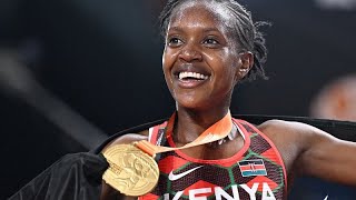 Mondiaux dathlétisme  la kényane Faith Kipyegon reine du 1 500 m [upl. by Kroll930]