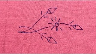 Unique Flower Embroidery Design Embroidery Tutorial [upl. by Notserk]