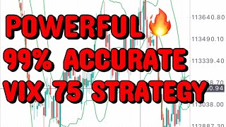 Powerful 99 accurate volatility 75 index strategy to grow your account [upl. by Arreip]