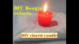 TUTO Comment faire Une bougie colorée   DIY colored candle [upl. by Notserp]