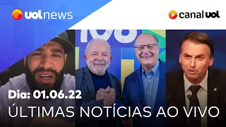 Bolsonaro x Lula em debates mansão de Flávio Gusttavo Lima Genivaldo e mais notícias  UOL News [upl. by Sundin903]