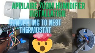 Installing a Humidifier and connecting it to a NEST lastest GEN thermostat [upl. by Abrahams]