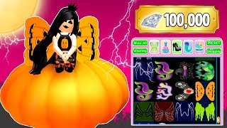 BUYING ALL NEW HALLOWEEN WINGS 100000 DIAMOND SPENDING SPREE BRAND NEW ROYALE HIGH UPDATE [upl. by Negaem]