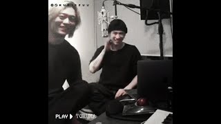 just toru and taka laughing last years acoustic ig live 040520 [upl. by Eendyc]