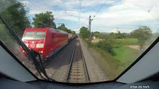 Führerstandmitfahrt in Regionalbahn von Freiburg nach Offenburg  BR 463 Siemens Mireo [upl. by Kizzee]