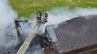 Hundwil AR Feuer zerstört Bauernhaus [upl. by Sousa182]