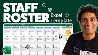 How to create a Work Schedule Roster using Excel [upl. by Asilej]