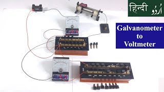 FSc Physics Practical  To convert galvanometer into voltmeter experiment class 12 [upl. by Innor]