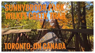 Oh So Sunny  Fall Colours  Sunnybrook Park  Toronto ON Canada hiking nature sunny [upl. by Tymothy]