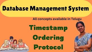 Timestamp ordering protocol in concurrency control  DBMS in telugu [upl. by Annirac232]