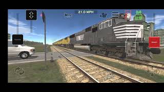 NS 3772 In Cheyenne WY with A few UP SD70Ms [upl. by Ijies]