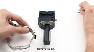 How to shorten a Festina watch band with a pin remover [upl. by Airla]