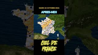 prévisions météoFrance pour demain le Mardi 22 Octobre 2024 france meteo meteofrance actu [upl. by Gnoud]