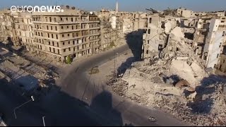 Shocking drone footage shows Aleppo destruction [upl. by Shama]