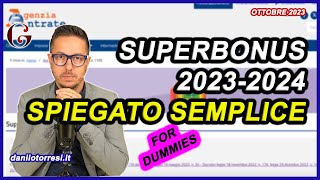 Il SUPERBONUS 110 spiegato semplice  le regole base aggiornate 2023  2024  ultime notizie [upl. by Bradford]