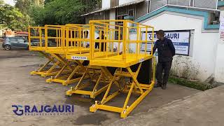 Semi Battery Operated Mobile Scissor Lift [upl. by Pasco]