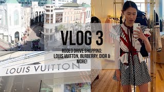 VLOG 3 A DAY IN THE LIFE  SHOPPING ON RODEO DRIVE LOUIS VUITTON BURBERRY DIOR  JAIME XIE [upl. by Alethia]