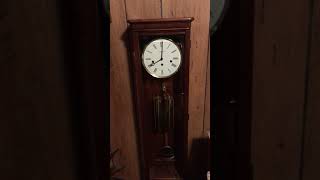 Howard Miller Wall Clock chiming the hour [upl. by Nedda]