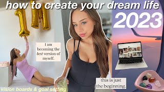 HOW TO BECOME YOUR BEST SELF IN 2023making vision boards goal setting amp raising your vibrations 🎀 [upl. by Olds]