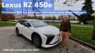 Lexus RZ 450e luxe BEV has shortcomings [upl. by Willyt905]