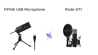 FIFINE USB Mic vs Rode NT1 Microphone Comparison [upl. by Ailegra]