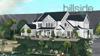 Bloxburg  realistic hillside home speedbuild [upl. by Edialeda]