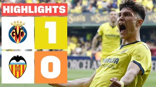 VILLARREAL CF 1  0 VALENCIA CF  RESUMEN LALIGA EA SPORTS [upl. by Bibeau513]