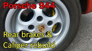 Porsche 944 Rear Brake Job with Caliper Rebuild [upl. by Tann]