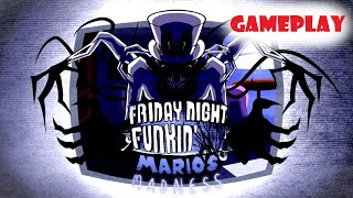 FNF Gameplay Part 8 Secret Exit  Marios Madness [upl. by Namhcan]