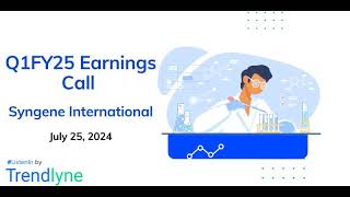 Syngene International Earnings Call for Q1FY25 [upl. by Dorris]