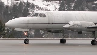 Fairchild Swearingen Metro II Takeoff  Great Turboprop Sound [upl. by Coriss]