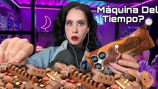 Asmr Comiendo Paleta De Chocolate  Asmr Máquina Del tiempo [upl. by Amliv]