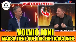 JONI VIALE VOLVIO A LA TV  Massa tiene que dar explicaciones [upl. by Idonah]