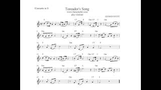 Toreadors Song Clarinet [upl. by Aciamaj626]