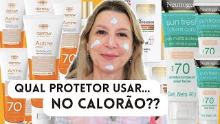 PROTETORES SOLARES SEQUINHOS PARA PELES OLEOSAS E MISTAS PARA USAR NO CALORÃO [upl. by Aidole]