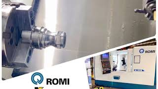 ROMI GL 250M cutting demo [upl. by Leisam892]