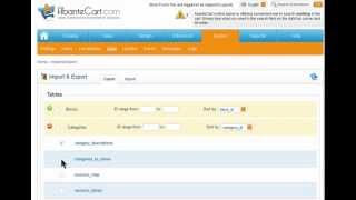 AbanteCart eCommerce Solution Data Import And Export Tool [upl. by Yssej267]