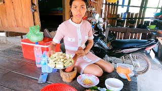 Cambodian Village Girl Cooking Khmer Foods in the Province 🇰🇭 [upl. by Odlopoel]