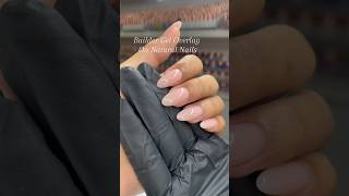 Builder Gel Overlay for natural nails using cllamsupply Glam Builder nails nailart gelnails [upl. by Averell203]