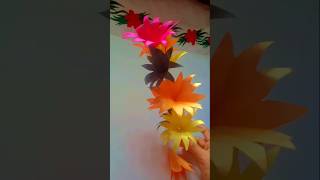 How to make simple paper flower design craft shortvideo [upl. by Talbott]