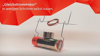 Gleichstrommotor  einen Elektromotor selbst bauen  Cornelsen Experimenta  2020 [upl. by Aiynat]