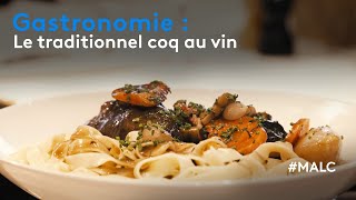 Gastronomie  le traditionnel coq au vin [upl. by Coppins551]