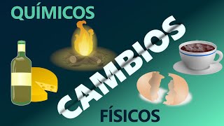 CAMBIOS FÍSICOS Y QUÍMICOS DE LA MATERIA Diferencias y Ejemplos  Química  Educar C [upl. by Micah]