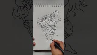 How to draw quick simple and easy drawing of lord Shiva using letter X Shankar bhagwan [upl. by Hopkins247]