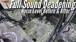 How to Sound Deaden Your Car How Quiet Can You Make It Results Before and After [upl. by Luebke]