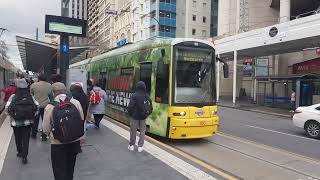 Adelaide Railway Station Tram Stop tram [upl. by Narad]