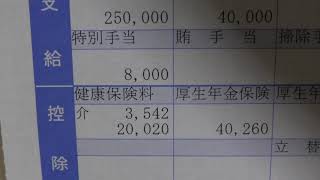 【給料明細公開】42歳 船長兼一等航海士 年間120日休日 10月分給料日 [upl. by Dnarud]