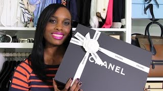 CHANEL Handbag Unboxing  Grand Shopping Tote GST Haul [upl. by Fayina]